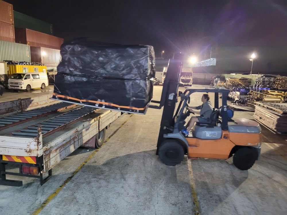 YMX own airlines pallet already started in Hong Kong